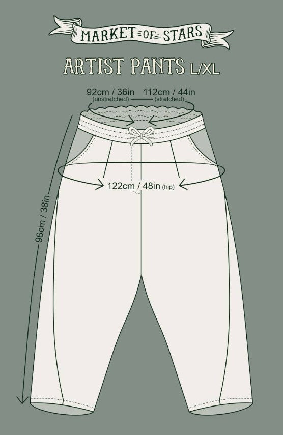 MARKET PANTS CROPPED ARTIST SIZED
