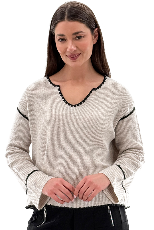 ORLY SWEATER BEAD BACK
