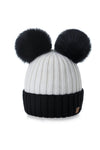 WOOLK TOQUE WITH DOUBLE POM POM