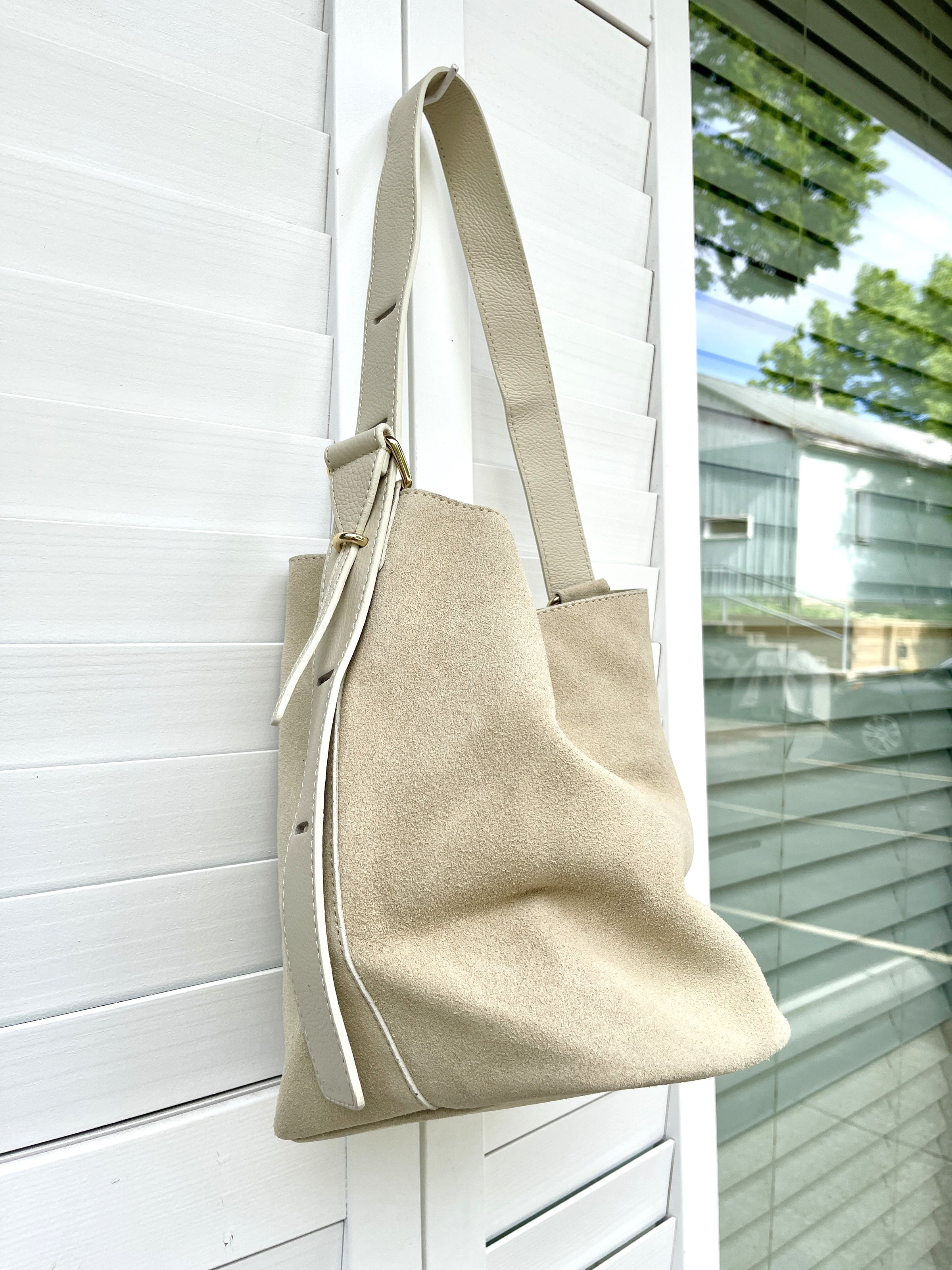 ITALIAN SUEDE HOBO BAG