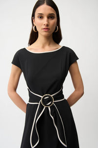 JOSEPH RIBKOFF MIDI DRESS WITH  BELT