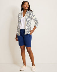 TOMMY ZIP PRINTED JACKET