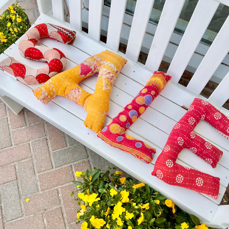 CREAT PILLOW LETTER PATCH