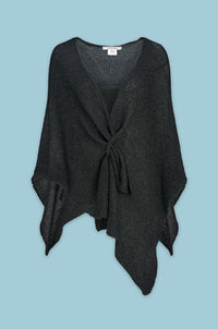 ASTRID PONCHO KNIT SLIDE THRU CLOSURE