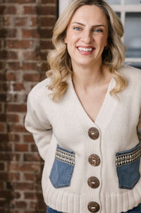 SHANNON SWEATER CARDI BUTTON UP