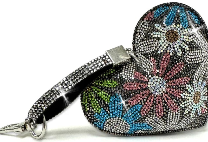 JACQUELINE KENT PURSE FLOWER POWER CHARM