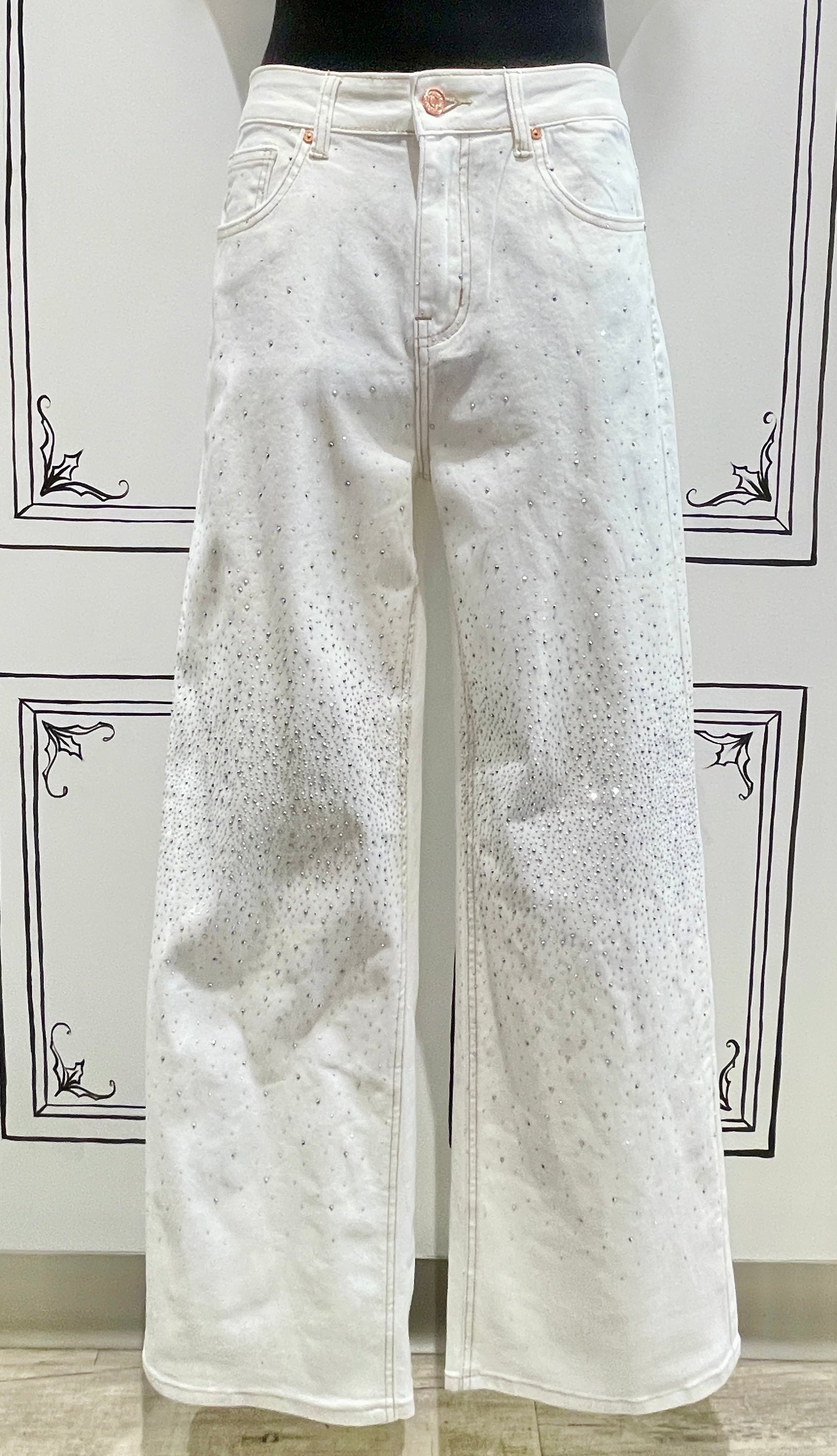 GLITTER PALAZZO PANTS