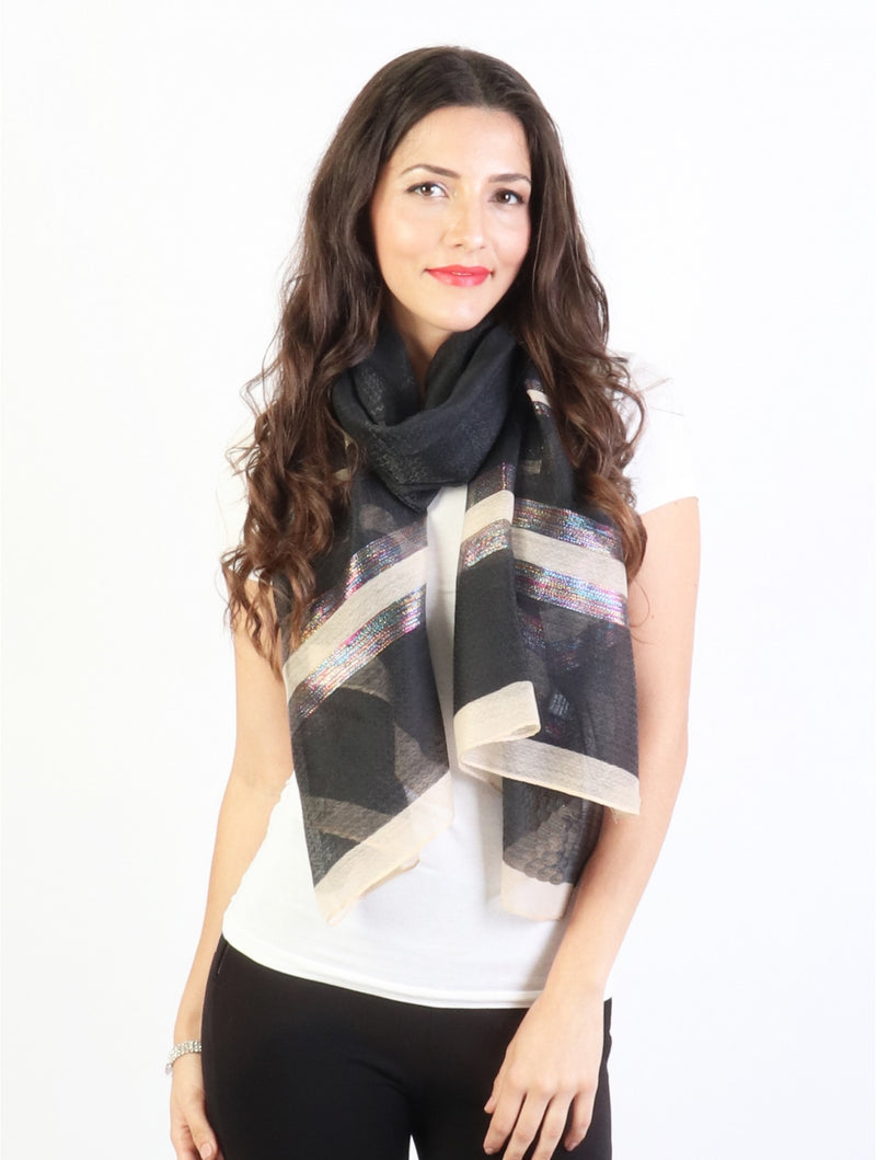 IRIDESCENT LIGHT WEIGHT SCARF