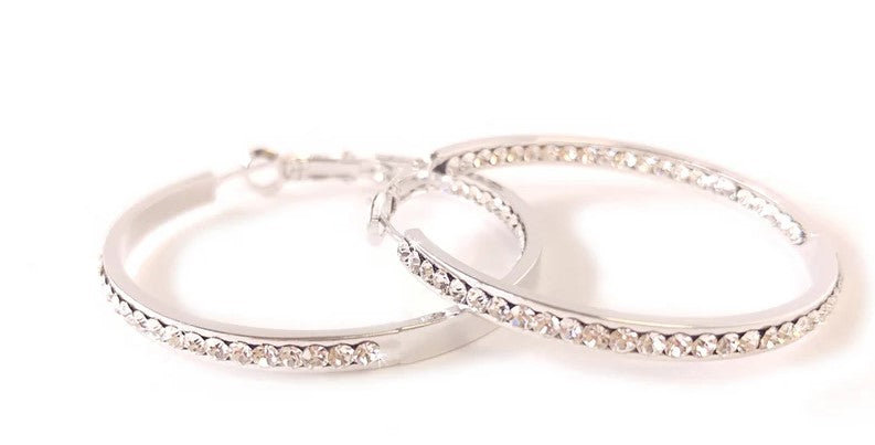 JACQUELINE KENT ROUND HOOP 30MM EARRING