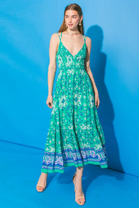 FLYING T DRESS MIDI SMOCK