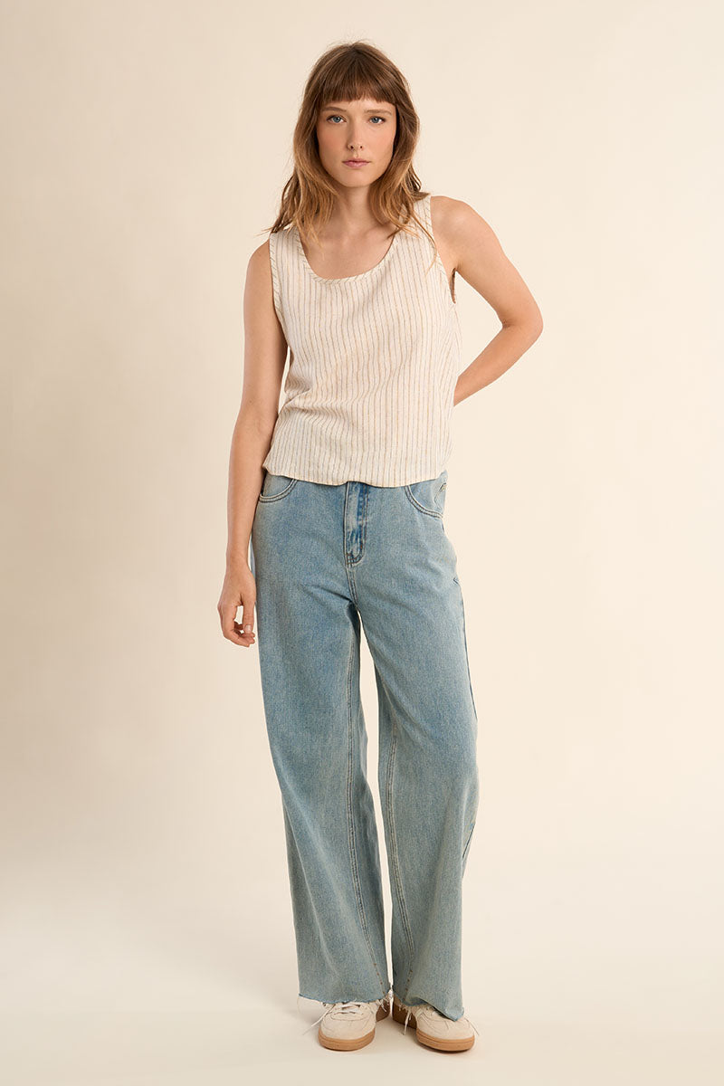 MOLLY TANK FLARE ROUND NECK