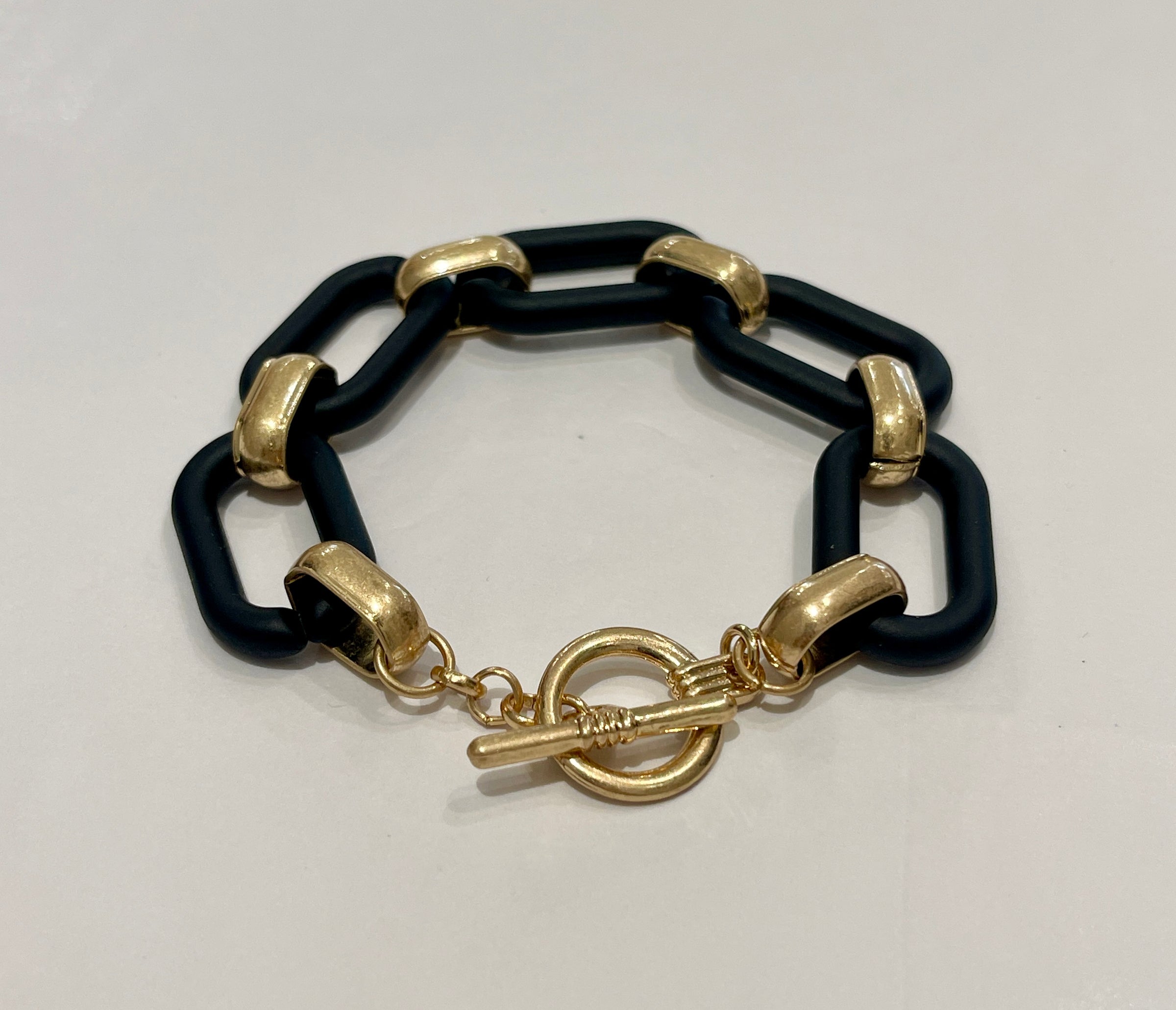 MERX LARGE LINK MIX MATERIAL BRACELET