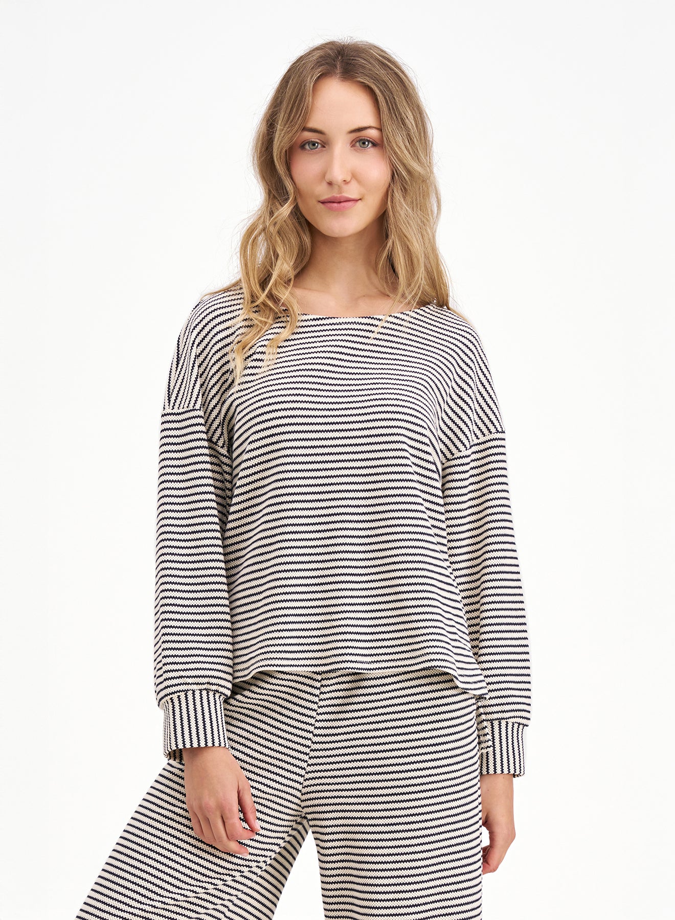 MII STRIPE KNIT PULLOVER
