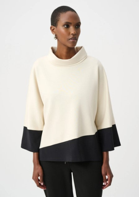 JOSEPH RIBKOFF TOP SCUBA JERSEY COLOR BLOCK