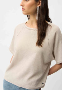 JOSEPH RIBKOFF KNIT V NECK TSHIRT