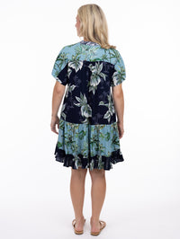 SHANNON DRESS FLWY SHRT SLV