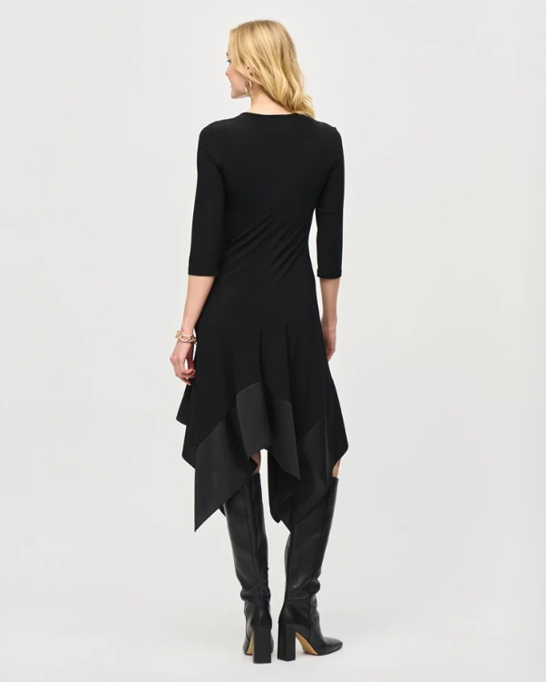 RIBKO DRESS SILKY KNIT HNDKRCHF