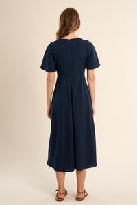MOLLY DRESS LONG V NECK S/S