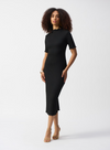 JOSEPH RIBKOFF KNIT MIDI SHEATH DRESS