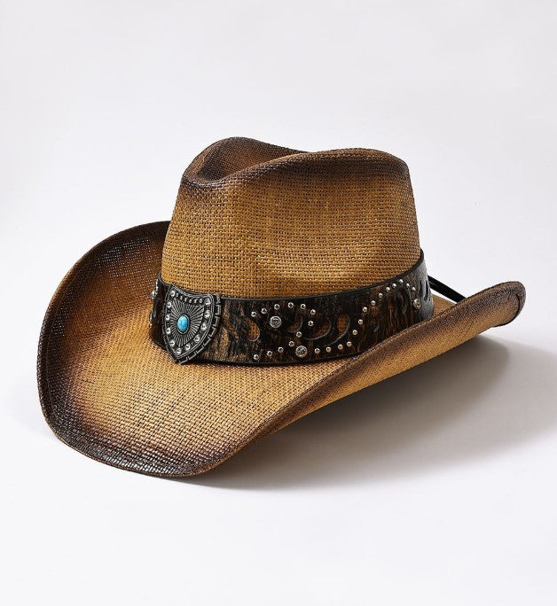 TIGHT STRAW STRUCTURED HAT