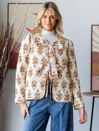 FLORAL QUILTED JACKET