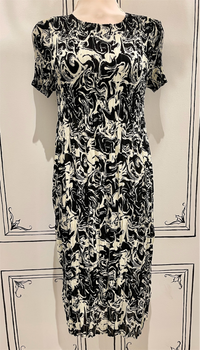 ROL DRESS CRINKLE PATTERN S/S