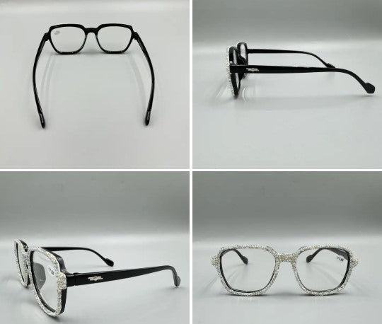 OLE READERS AB HANDMADE SQUARE RHINESTONE