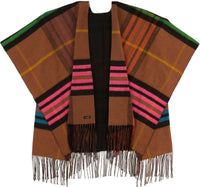 FRAAS PONCHO PLAID MULTI