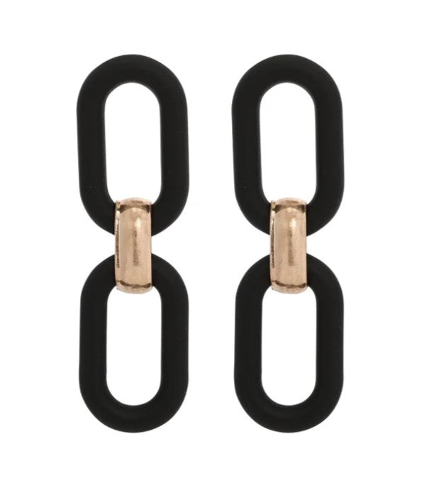 MERX EARR MIX BLACK DROP OVAL