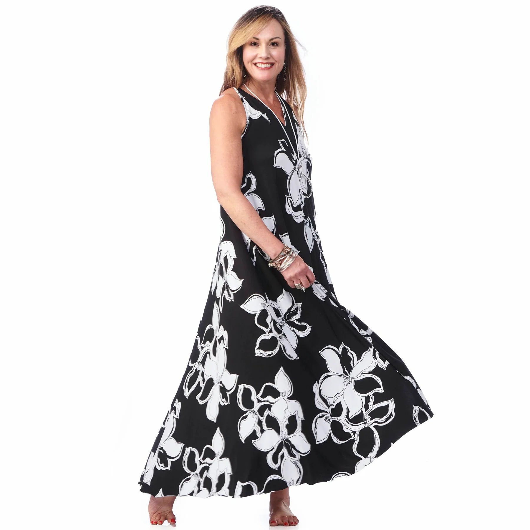 RAPZ FLORAL STATEMENT DRESS