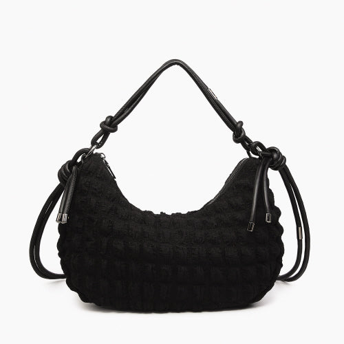 JEN & CO. QUILTED PUFFER SHOULDER BAG