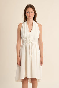 MOLLY DRESS MIDI DEEP V HI LO