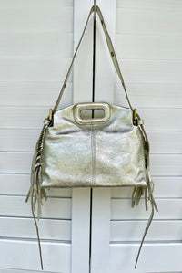 ITALIAN LEATHER FRINGE CROSSBODY BAG