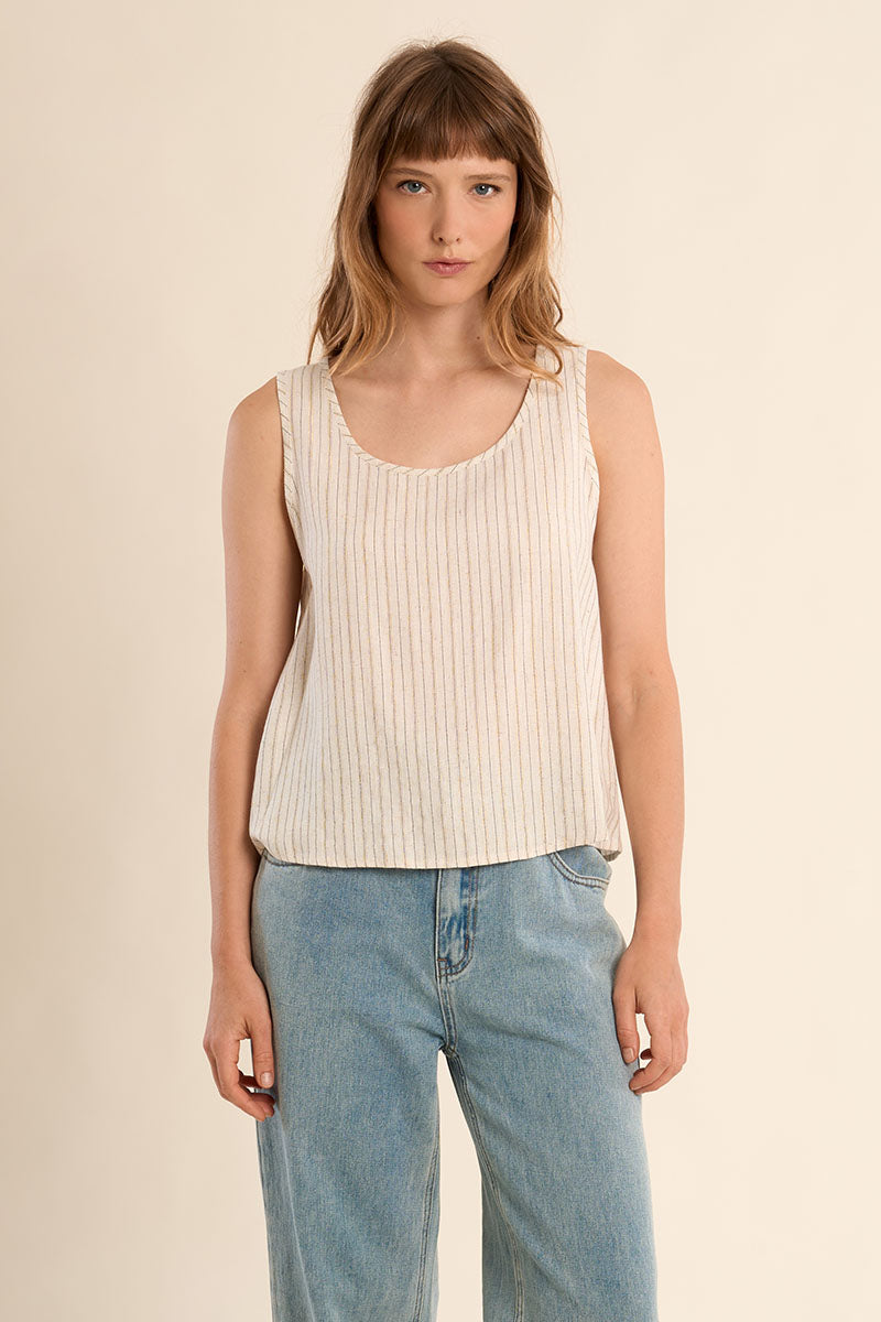 MOLLY TANK FLARE ROUND NECK