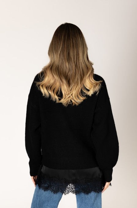LYLA SWEATER NOVELTY PEARL BOW