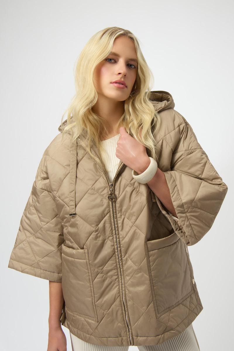 RIBKO QUILTED CAPE