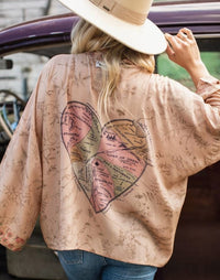 MARKET OF STARS CROPPED KIMONO