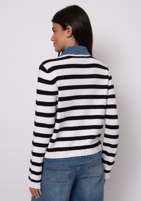 RD CARDI JKT STRIPE