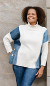 SHANNON KNIT PLLOVR DENIM ACC