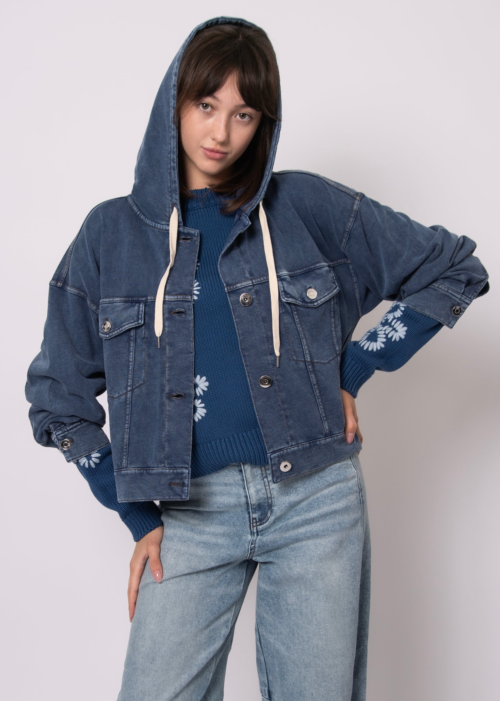 RD HOODIE DENIM LOOK