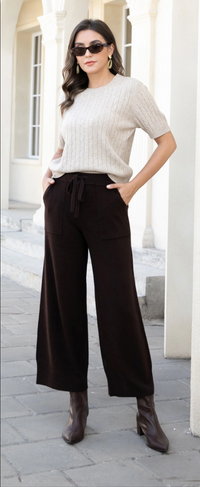ORANGE KNIT PULL ON PANT