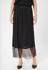 KAFFE MESH MIDI SMALL STUDS SKIRT