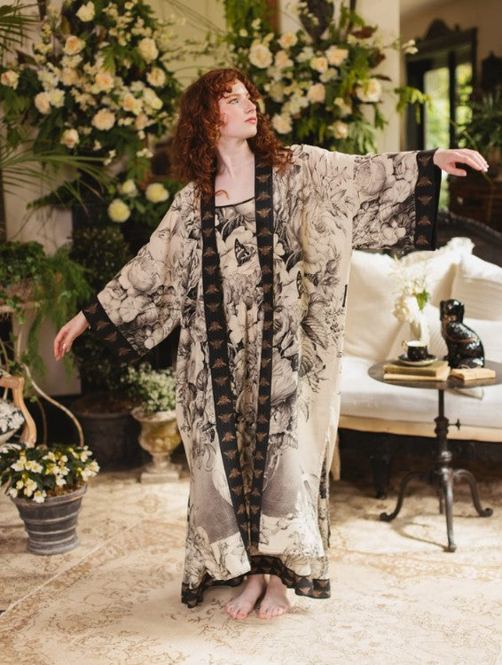 MARKET OF STARS KIMONO OPERA ROBE WITH BELT