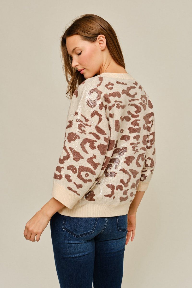 SEQUIN COVERED SWEATER
