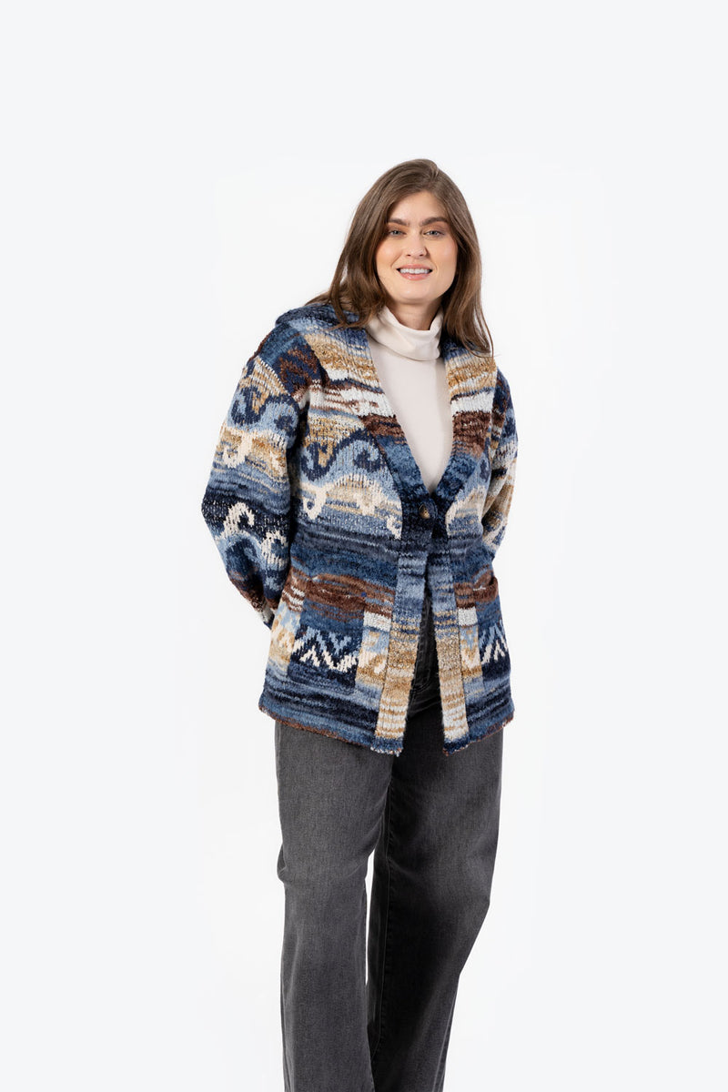 FASHION C VINTG WOVEN CARDI