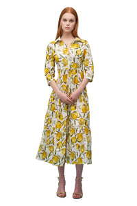 ASTRID DRESS WITH LEMON PRINT