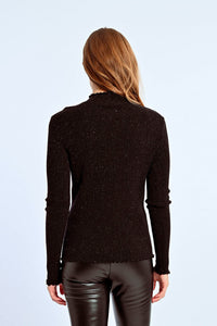 MOLLY BRACKEN IRIDESCENT TURTLENECK SWEATER