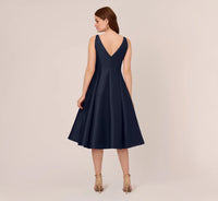 ADRIANNAP DRESS SLVLSS FLR MIDI V BACK