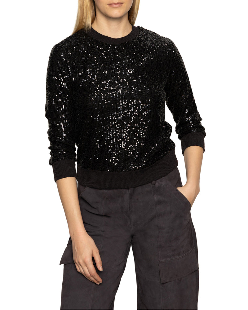 SANCTUARY RELAXED SPARKLE PULLOVER