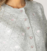 LYLA SWEATER EMBROIDERED HEARTS